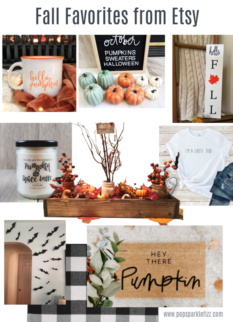 fall favorites from etsy, autumn decorations, fall decorations, fall decor, halloween decor, autumn decor.